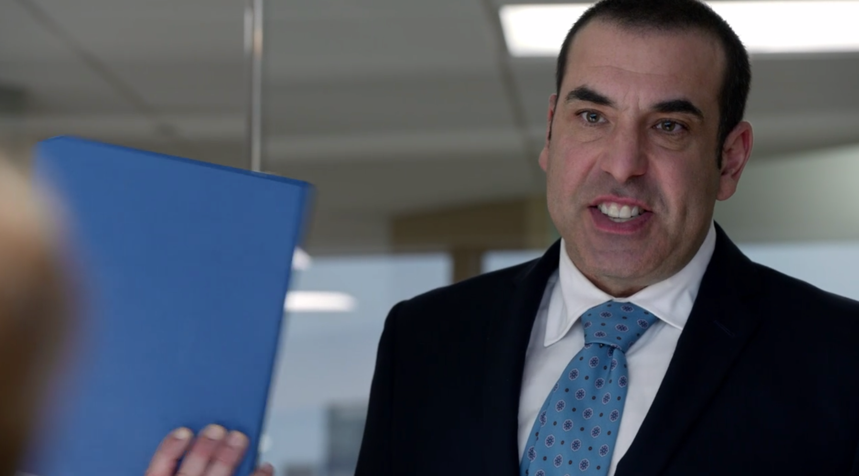 SUITS TV Series S03E08 Louis Litt Harold Gunderson Lawsuit Bratton Gould Prop