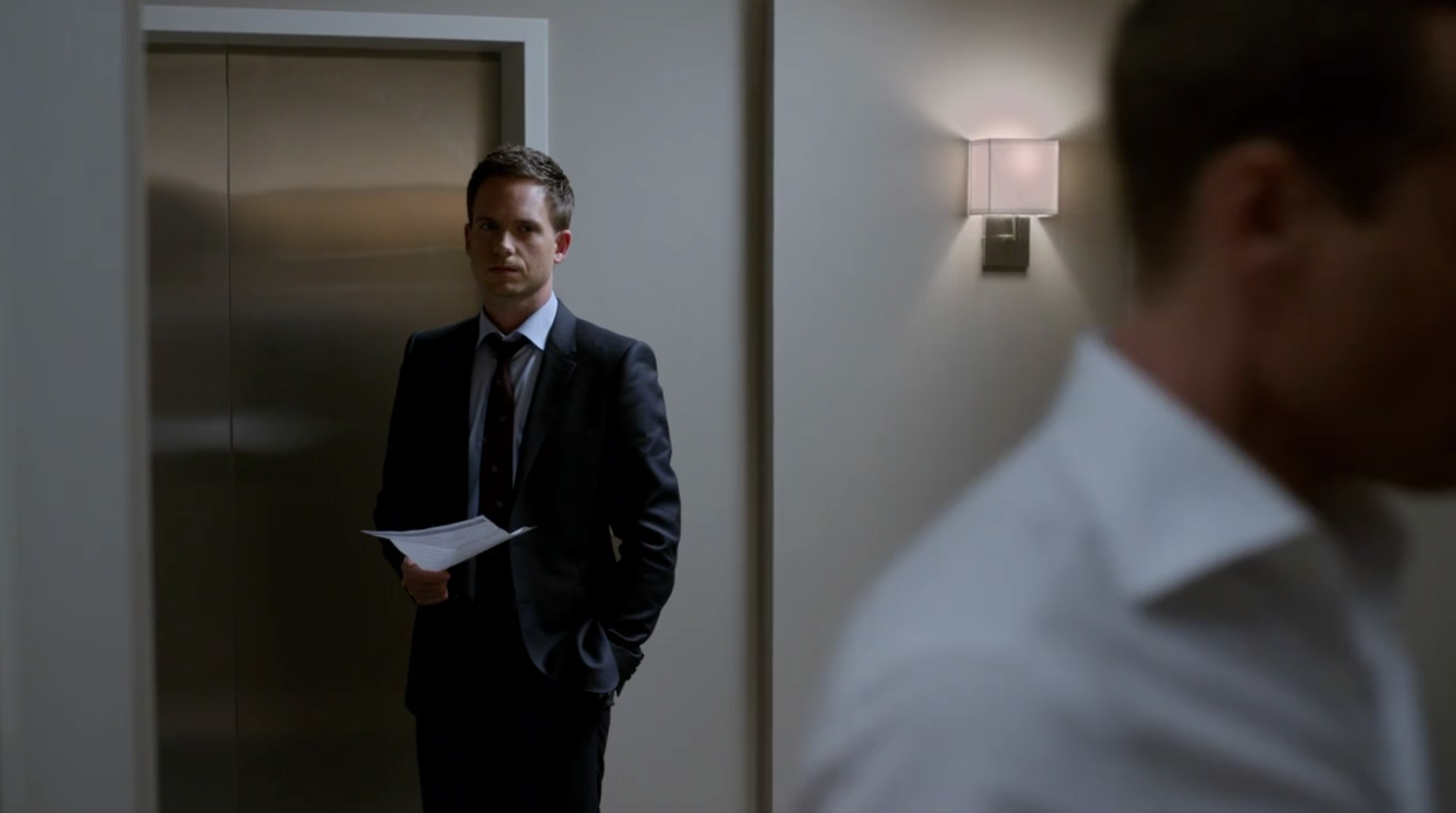 SUITS TV Series S03E15 James Quelling Bank Record Prop by Mike Ross to Harvey Specter